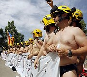 Ispanijos gaisrininkų protestas