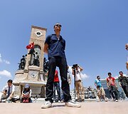 Tylus protestas Turkijoje