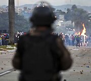 Protestuotojai Brazilijoje