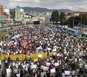 Protestuotojai Brazilijoje