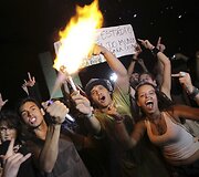 Protestuotojai Brazilijoje