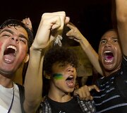 Protestuotojai Brazilijoje