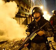 Riau&scaron;ių policija Brazilijoje