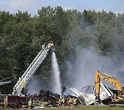 Per sprogimą sugriuvęs fejerverkų fabrikas