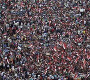 Protestuotojai Kaire reikalauja prezidento Mohamedo Mursi atsistatydinimo.