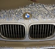 BMW automobilis po potvynio
