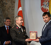 Turkijos gynybos ata&scaron;ė Lietuvai Osmano Eriklio akreditacijos ceremonija.