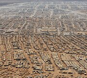 Sirijos pabėgėlių stovykla Jordanijoje 