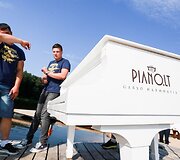 Pianinas ant plausto