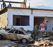 Brazilijoje trūkęs vandentiekis niokojo namus ir automobilius