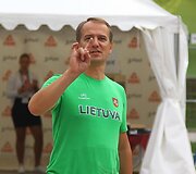 Lietuvos sirgaliai Slovėnijoje žaidžia krep&scaron;inį.