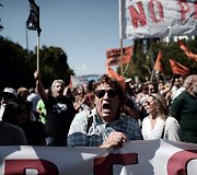 Protestuotojai Atėnuose