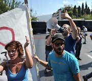 Protestuotojai Atėnuose