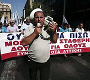 Protestuotojai Atėnuose