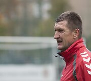 Lietuvos futbolo rinktinės treniruotė