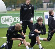 Lietuvos futbolo rinktinės treniruotė