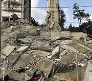 Kolumbijoje sugriuvęs pastatas