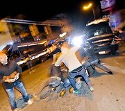 Protestuotojai Italijoje