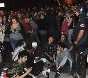 Protestuotojai Italijoje