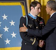 Williamas Swensonas ir JAV prezidentas Barackas Obama