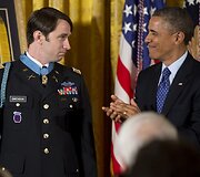 Williamas Swensonas ir JAV prezidentas Barackas Obama