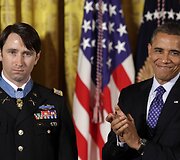 Williamas Swensonas ir JAV prezidentas Barackas Obama