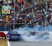 Rosso Chastaino ir Parkerio Kligermano avarija &bdquo;Talladega&ldquo; trasoje