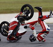 Miguelio Oliveira avarija &bdquo;Moto3&ldquo; lenktynėse
