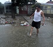 Akapulko mieste apsemtos gatvės