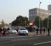 Policininkai aptvėrė įvykio vietą.