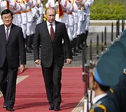 Vietnamo prezidentas Truongas Tan Sangas ir Rusijos prezidentas Vladimiras Putinas 
