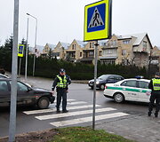 Fabijoni&scaron;kių gatvės pėsčiųjų perėjoje buvo partrenktas mažametis.