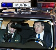Algirdas Butkevičius muitinės automobilyje 