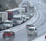 Transporto spūstis Prancūzijos greitkelyje 