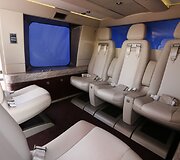 &bdquo;Falcon 900 LX&ldquo; lėktuvo vidus