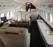 &bdquo;Falcon 900 LX&ldquo; lėktuvo vidus