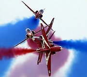 Britanijos karali&scaron;kųjų oro pajėgų akrobatų pasirodymas