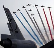 Britanijos karali&scaron;kųjų oro pajėgų akrobatų pasirodymas
