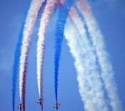 Britanijos karali&scaron;kųjų oro pajėgų akrobatų pasirodymas