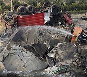 Sprogusio naftotiekio padariniai Čingdao mieste