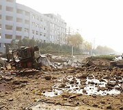 Sprogusio naftotiekio padariniai Čingdao mieste