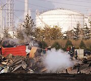 Sprogusio naftotiekio padariniai Čingdao mieste