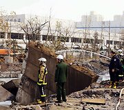 Sprogusio naftotiekio padariniai Čingdao mieste