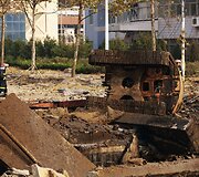 Sprogusio naftotiekio padariniai Čingdao mieste