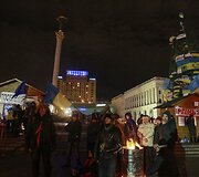 Protestuotojai Kijeve 