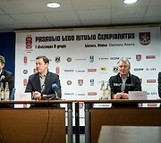 Spaudos konferencija dėl 2014-ųjų pasaulio ledo ritulio čempionato Lietuvoje