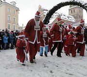 Kalėdų senelių bėgimas Latvijoje