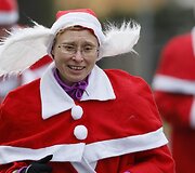 Kalėdų senelių bėgimas Vokietijoje