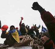 Protestuotojai Kijeve