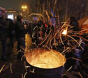 Protestuotojai Kijeve